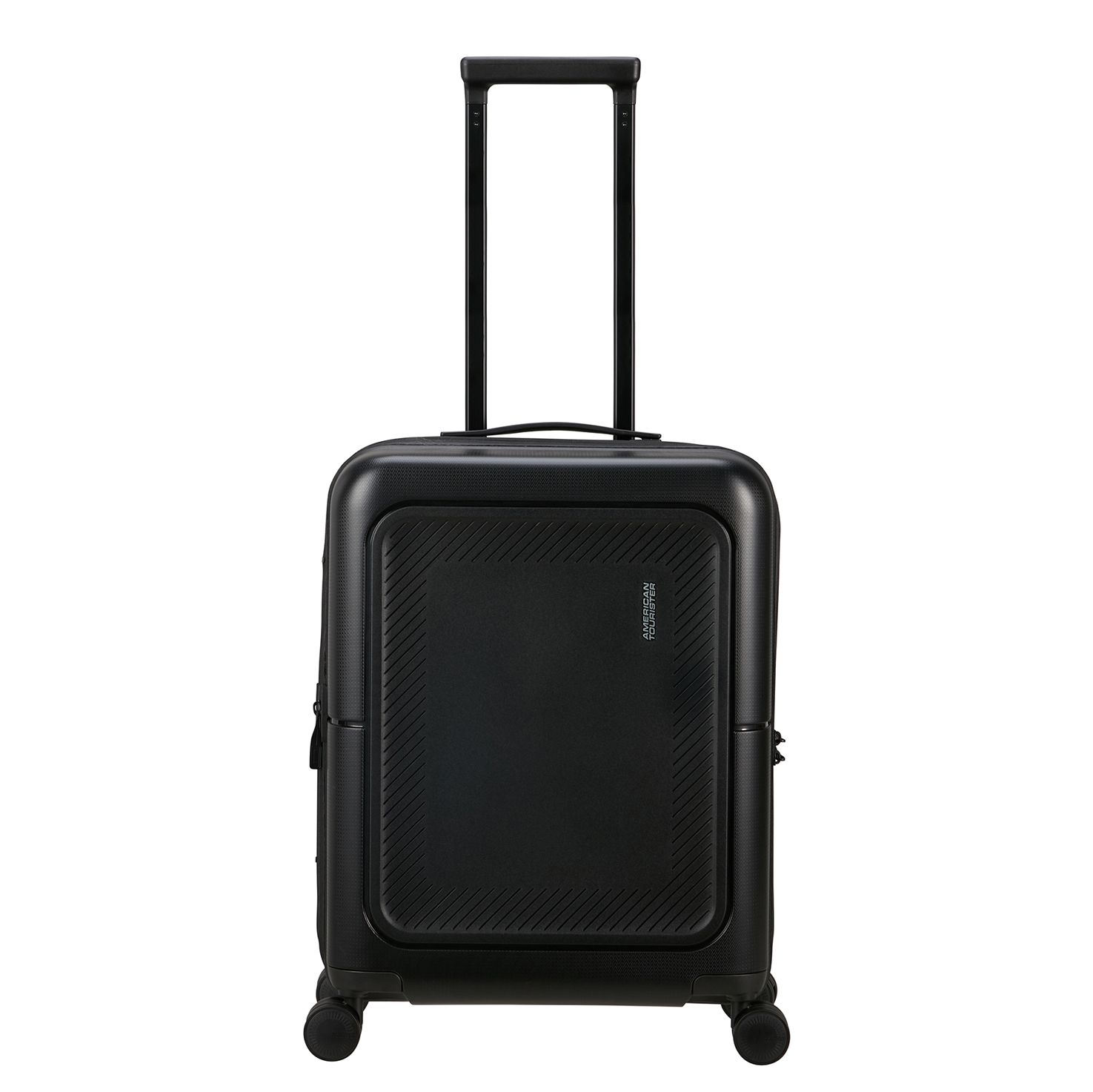 Travelbags American Tourister Dashpop Spinner 55 Exp true black hardcase koffer lichtgewicht koffer aanbieding