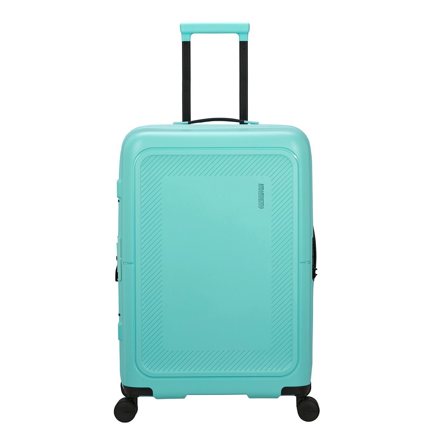 Travelbags American Tourister Dashpop Spinner 67 Exp aqua sky hardcase koffer lichtgewicht koffer aanbieding