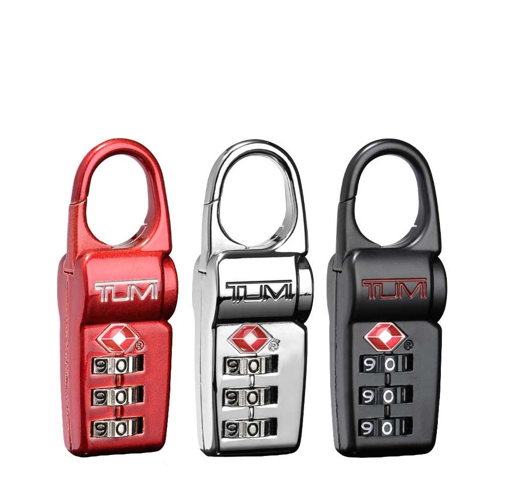 TUMI Travel Accessoires TSA kofferslot Box Set of 3 black - silver - red
