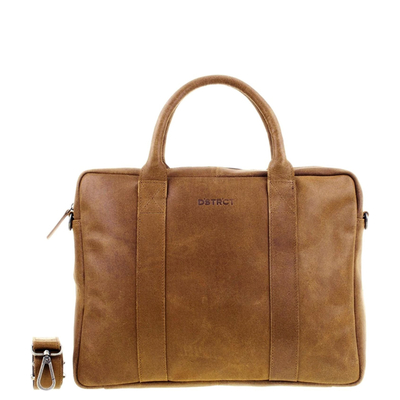 DSTRCT Limited Single Zip 15'' Laptoptasche cognac