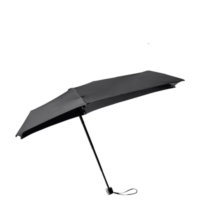 Senz Micro Manual faltbares Sturmschirm pure black