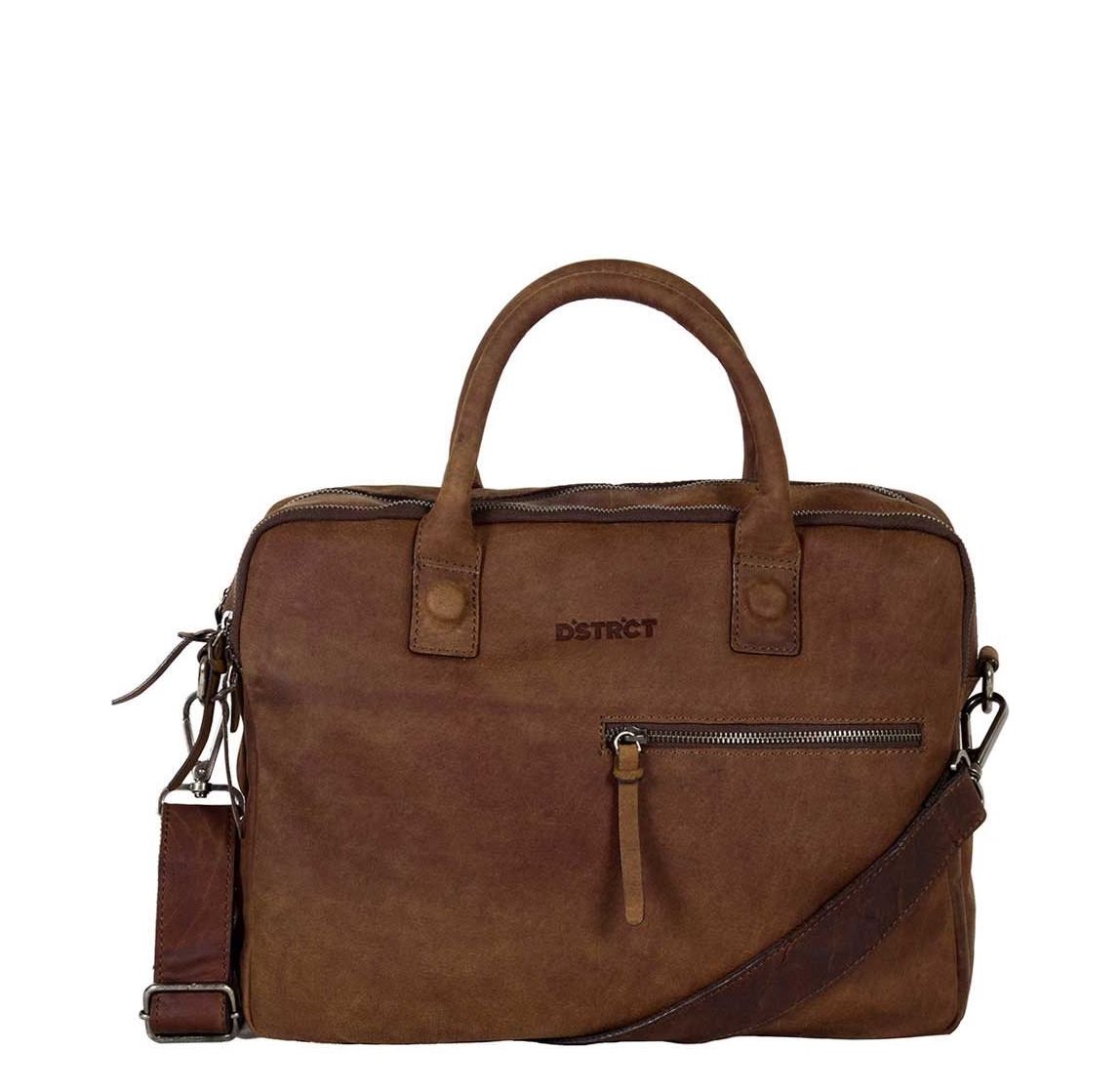 DSTRCT 14 inch laptoptas Wall Street bruin