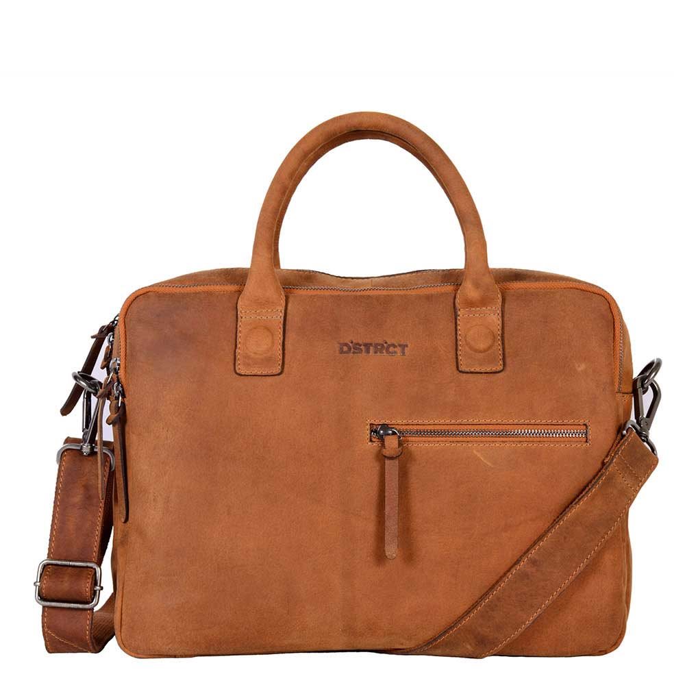 DSTRCT Wall Street Workingbag 14" cognac