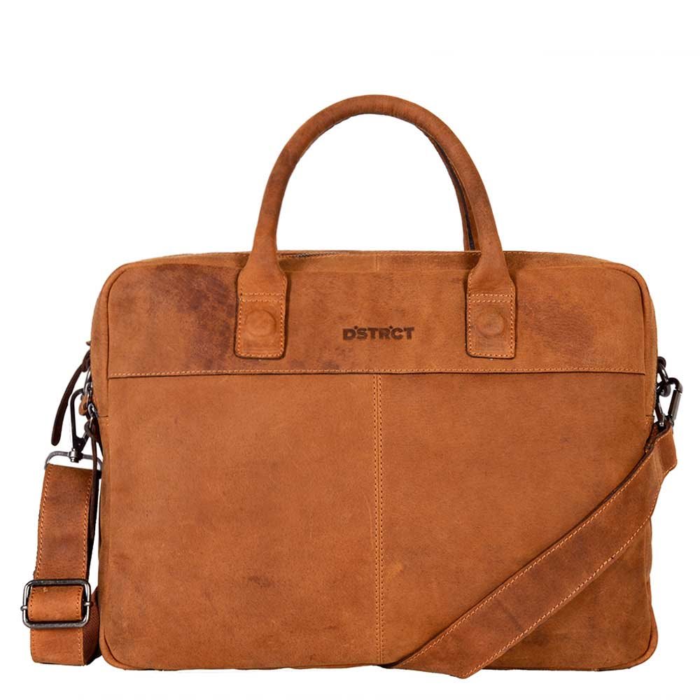 DSTRCT Wall Street Workingbag 15.6" cognac