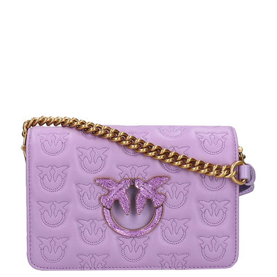 Pinko Love Click Mini Chevron purple tulip