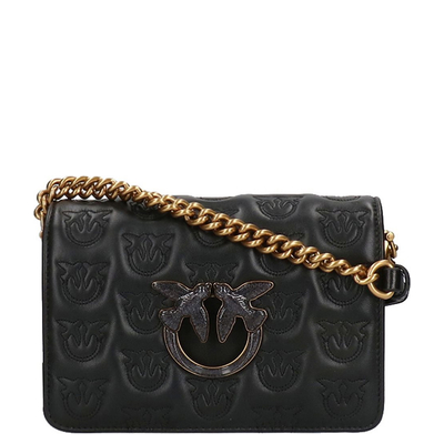 Pinko Love Click Mini Chevron black