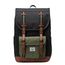 Herschel Supply Co. Little America Mid Backpack black/four leaf clvr/sddle brn