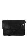 Mozz Windelbeutel Crossbody Suede snake schwarz