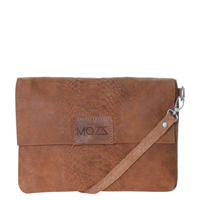 Mozz Windelbeutel Crossbody Suede snake cognac