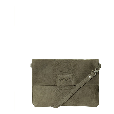 Mozz Windelbeutel Crossbody Suede snake olive