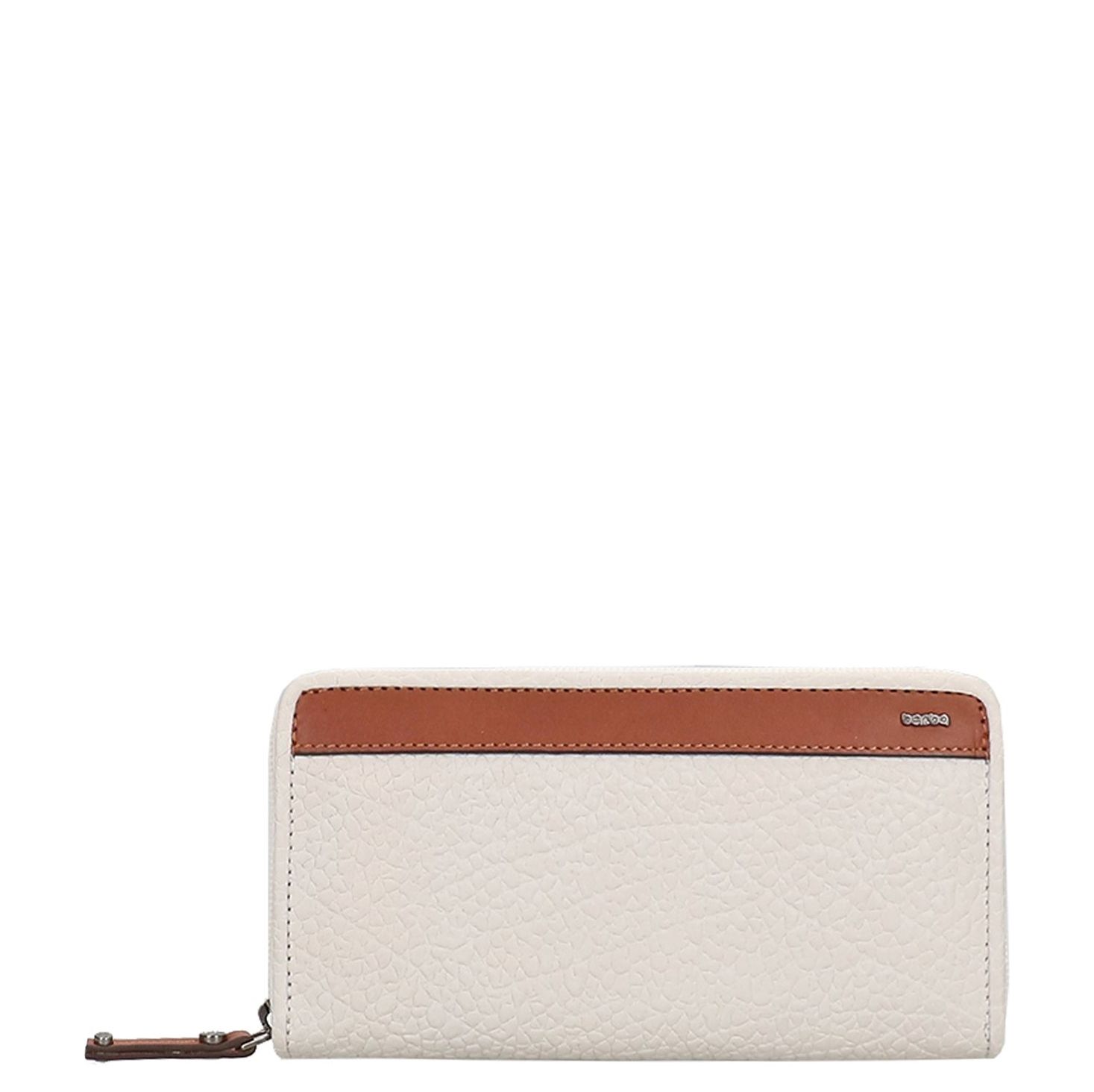 Berba Chamonix portemonnee grijs, wit en beige