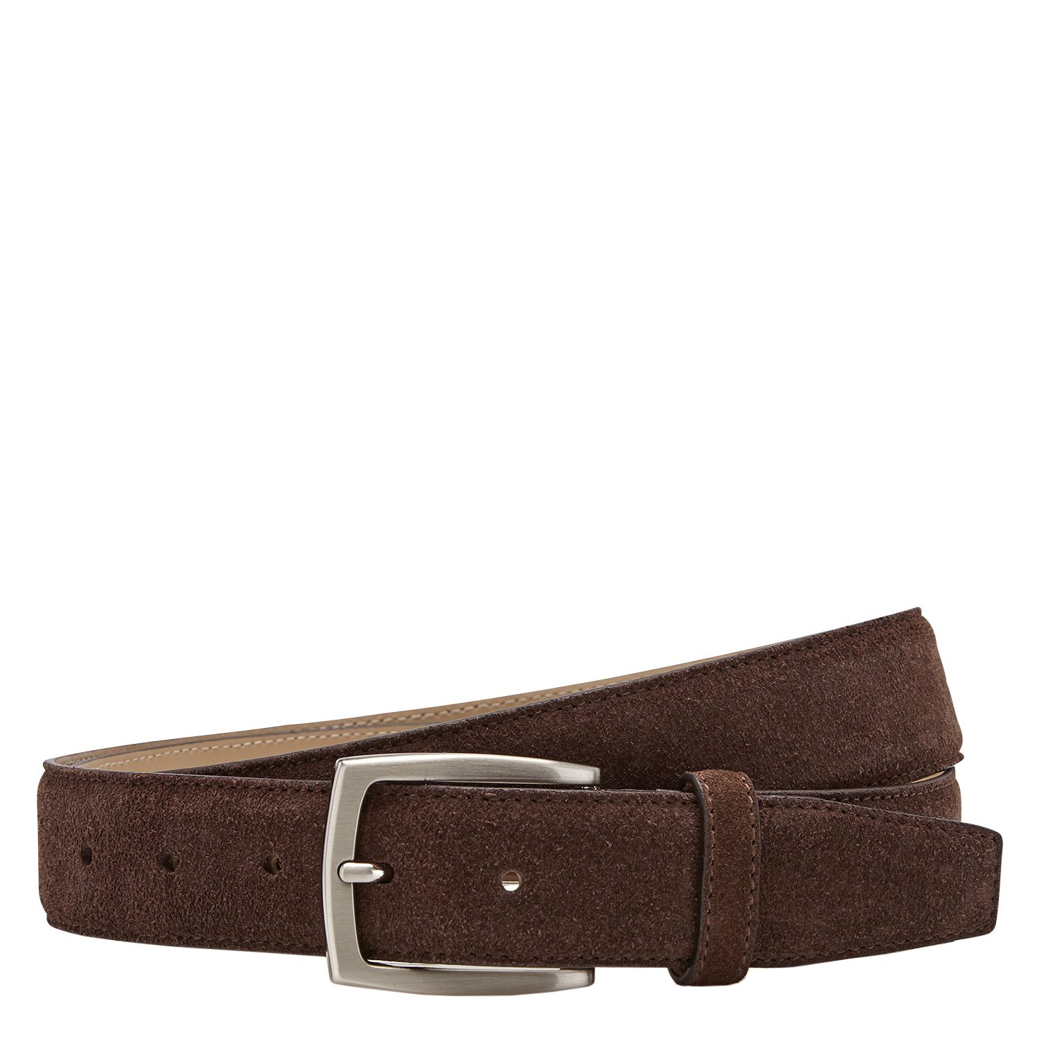 Castelijn & Beerens Suede Herenriem mocca