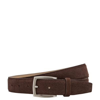 Castelijn & Beerens Suede Herenriem mocca