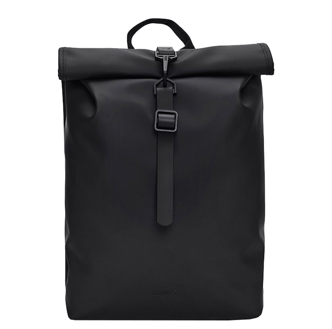 Rains Rolltop Rucksack rugzak zwart