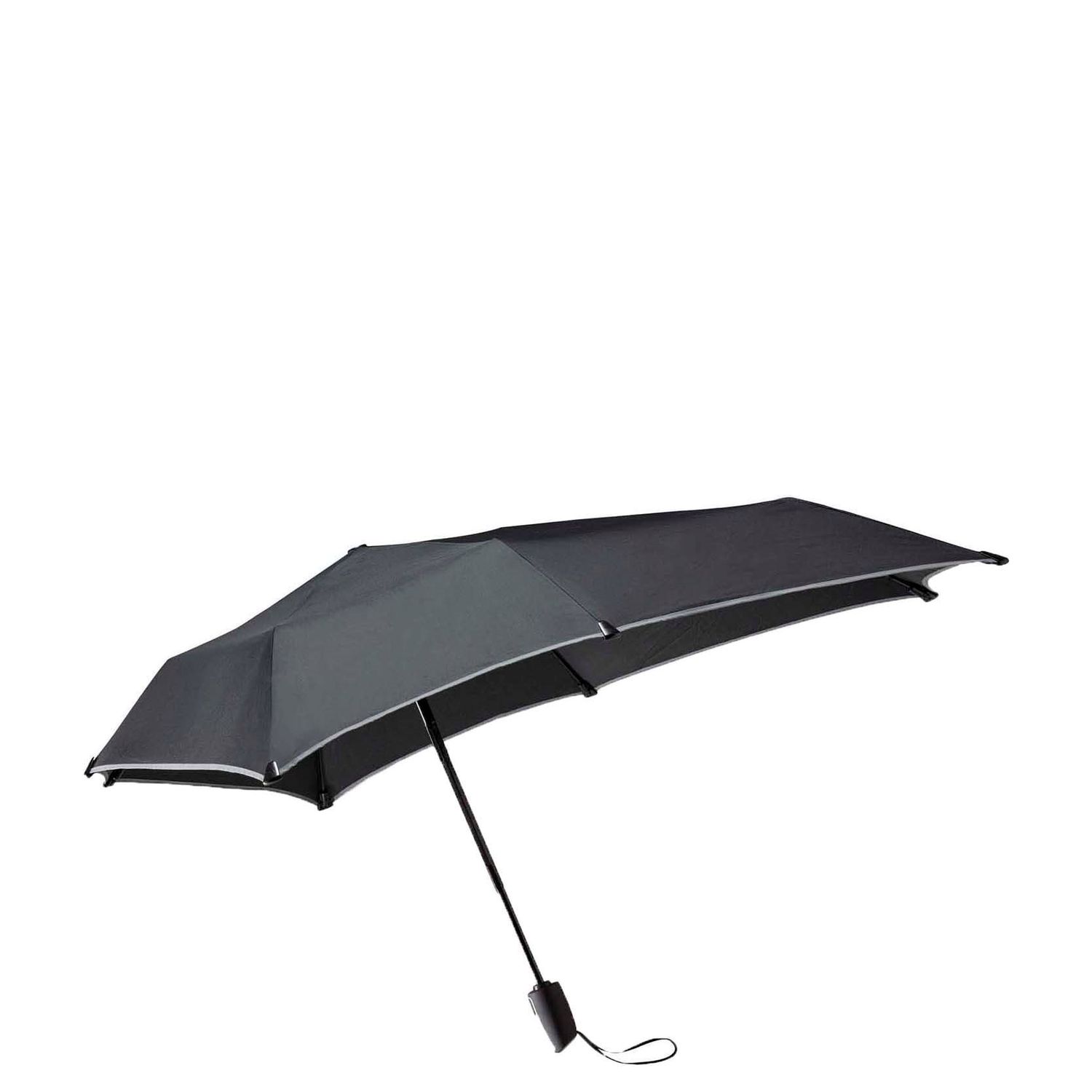 Senz Mini Automatic Foldable Paraplu Black Reflective