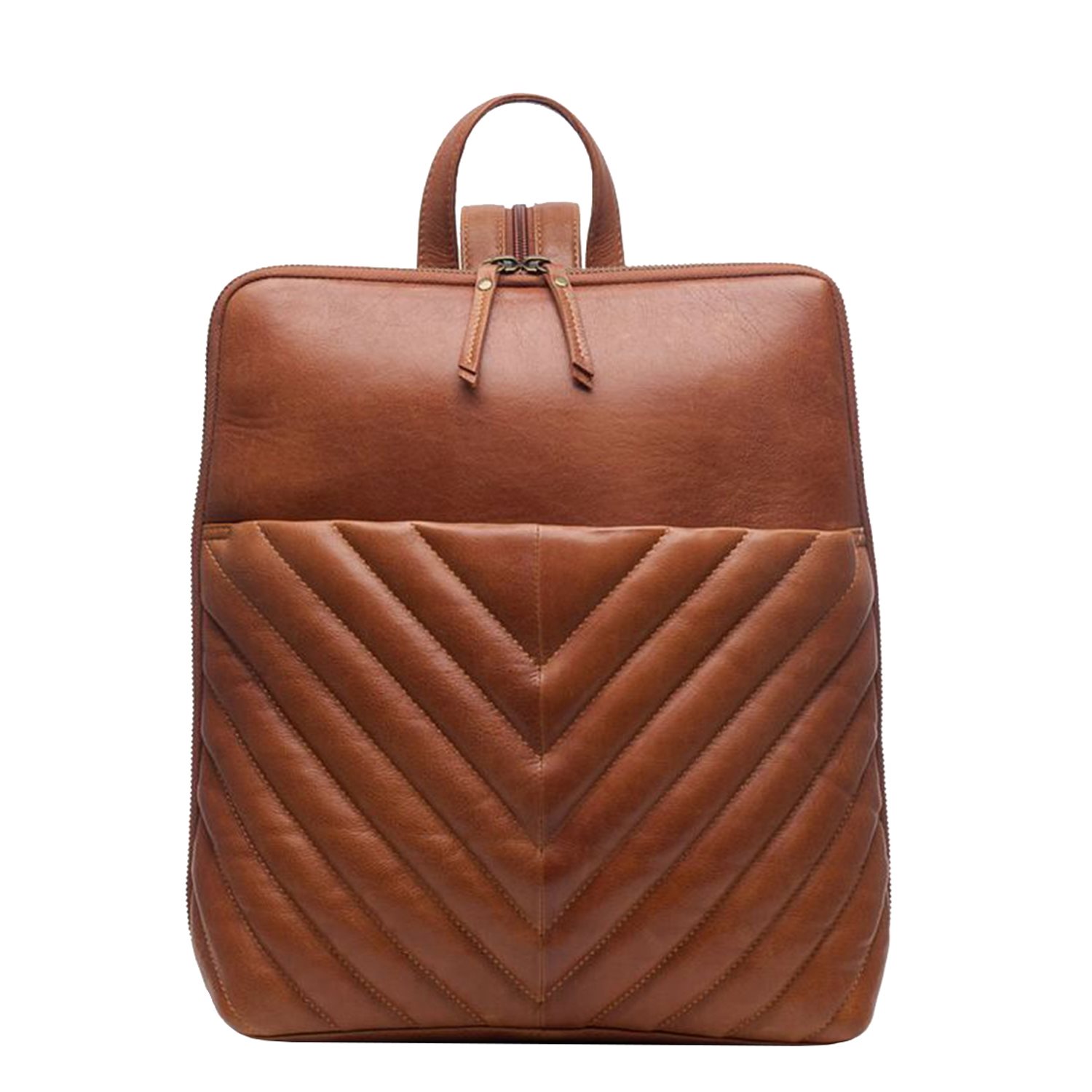 Chabo Venice Backpack camel Leren tas