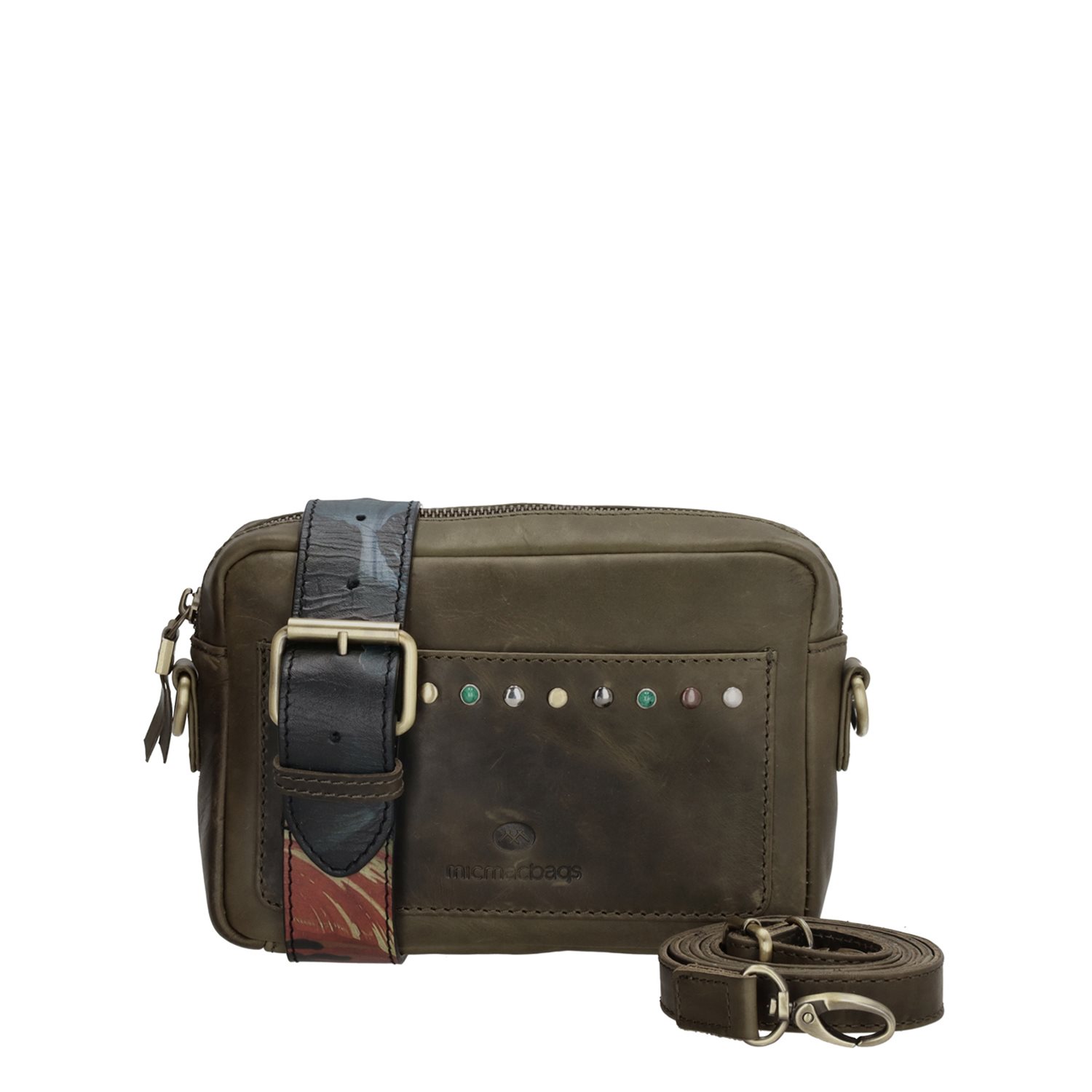 Micmacbags Masterpiece Crossbody olijf damestas