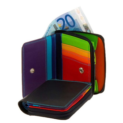 Mywalit Ladies Small Wallet w/Zip Around Purse black/pace