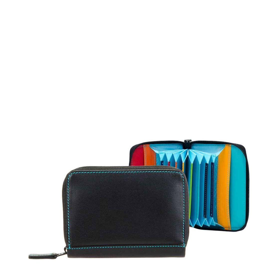 MyWalit Zip Around Fan portemonnee zwart en multicolor