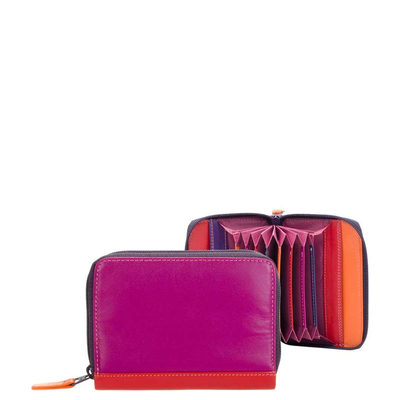 Mywalit Ladies Zip Around Fan CC Holder sangria multi