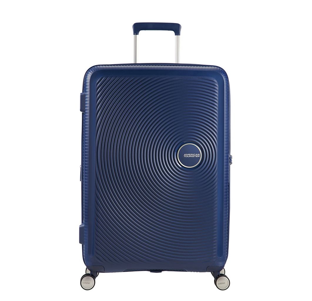 American Tourister Soundbox Expandable Spinner 77cm Midnight Navy