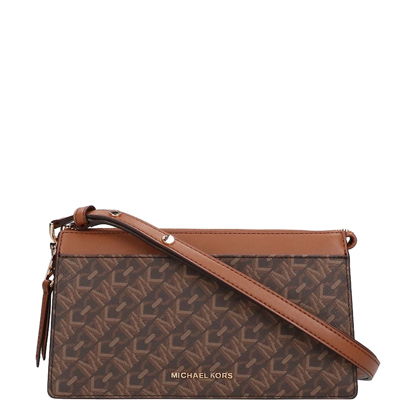 Michael Kors Empire clutch bruin