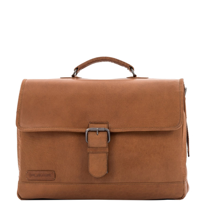 Plevier Quartz Volnerf 3-Fächer Laptoptasche 15.6" cognac