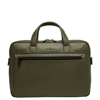 Castelijn & Beerens Nappa X Charlie Laptop / Tablet Tas 15.6'' dark millitary