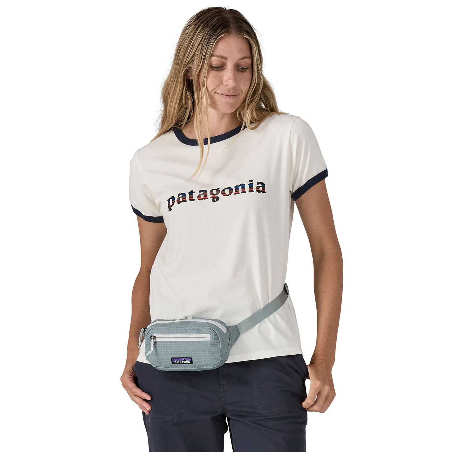 Patagonia Ultralight Black Hole Mini Hip Pack thermal blue