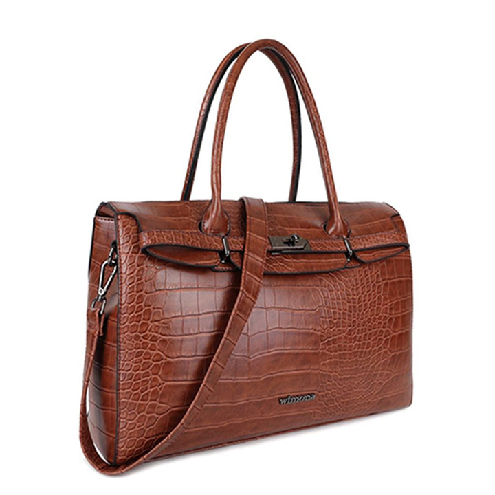 Wimona Sofia Dames Laptoptas cognac