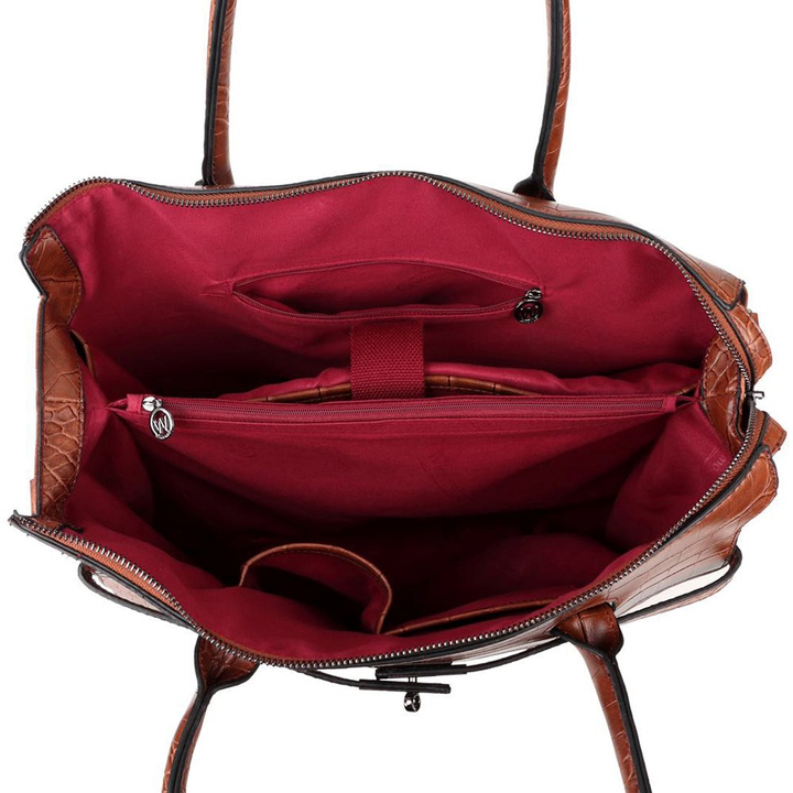 Wimona Sofia Dames Laptoptas cognac