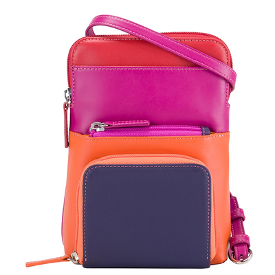 Mywalit Travel Cell Phone Purse sangria multi