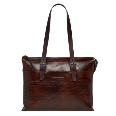 Castelijn & Beerens Rien Laptop Umhängetasche 15.4'' RFID cognac