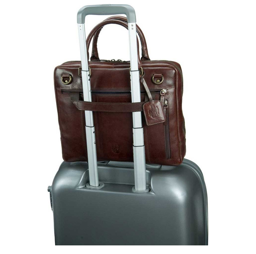 Leonhard Heyden Cambridge 1 Compartment Briefcase S black