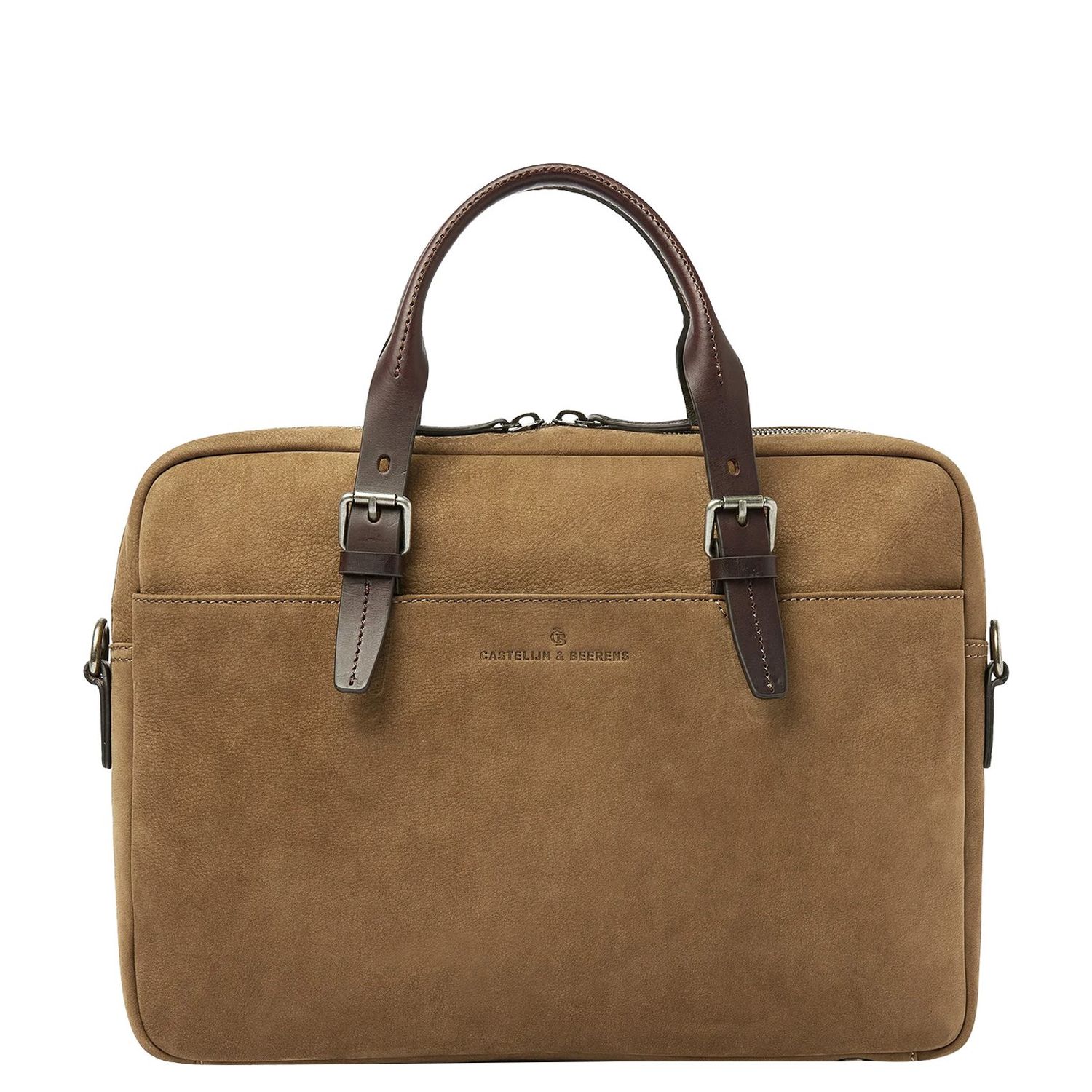 Castelijn & Beerens schoudertas grijs en taupe