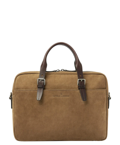 Castelijn & Beerens Veneto Nubuck Laptopbag 15.6" taupe