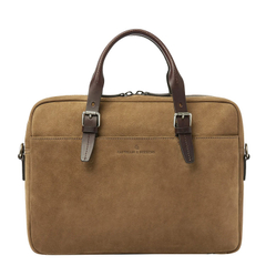 Castelijn & Beerens Veneto Nubuck Laptopbag 15.6" taupe