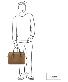 Castelijn & Beerens Veneto Nubuck Laptopbag 15.6" taupe