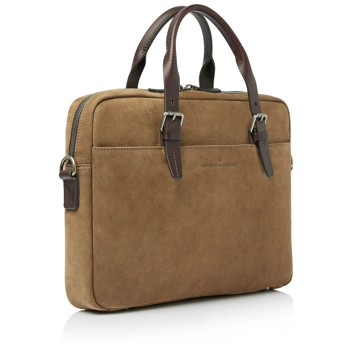 Castelijn & Beerens Veneto Nubuck Laptopbag 15.6" taupe