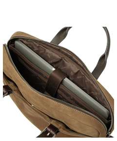 Castelijn & Beerens Veneto Nubuck Laptopbag 15.6" taupe