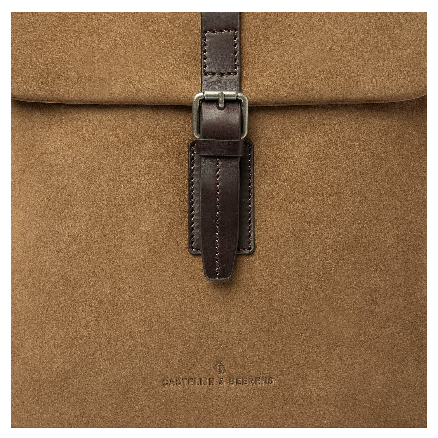 Castelijn & Beerens Veneto Nubuck Laptopbag 15.6" taupe