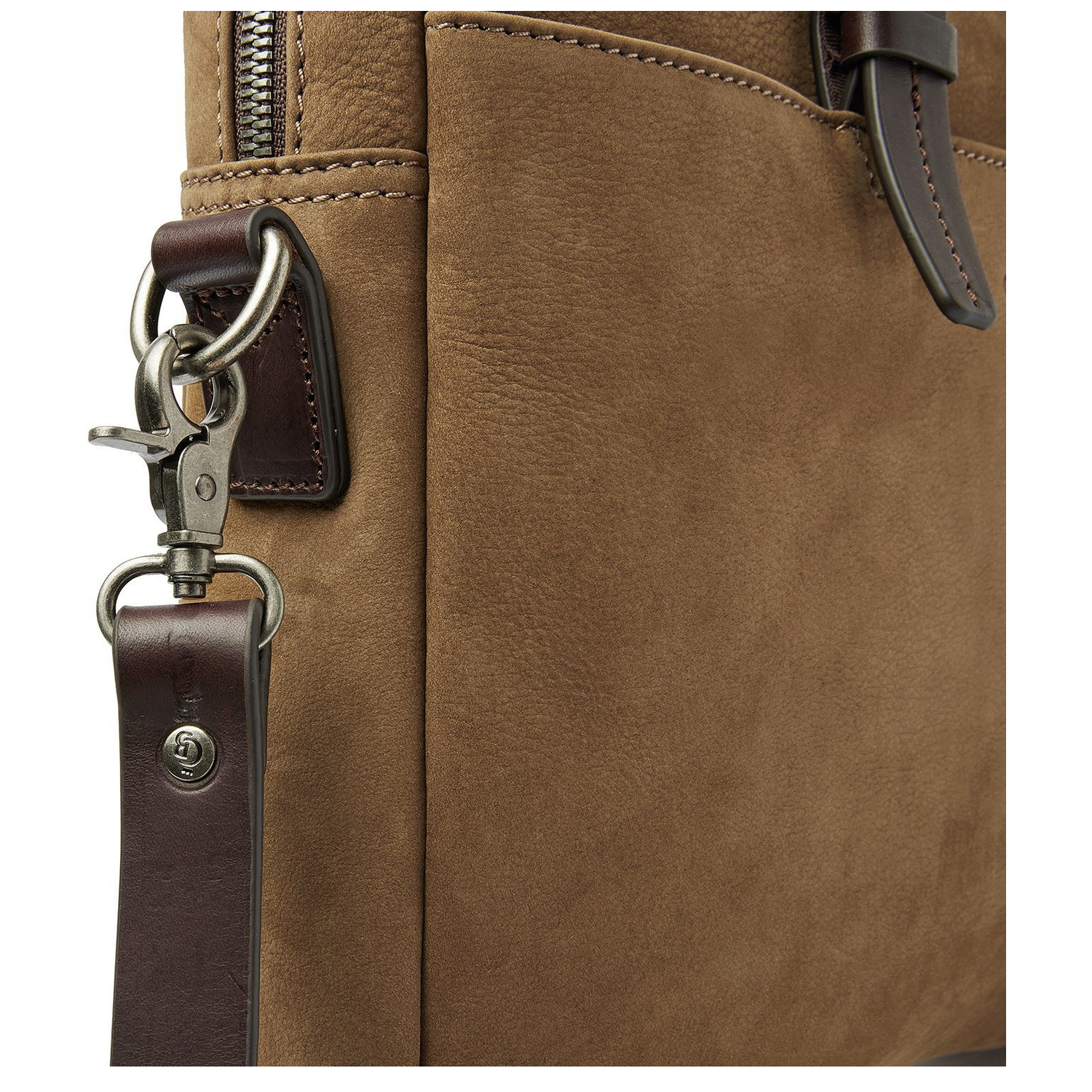 Castelijn & Beerens Veneto Nubuck Laptopbag 15.6" taupe