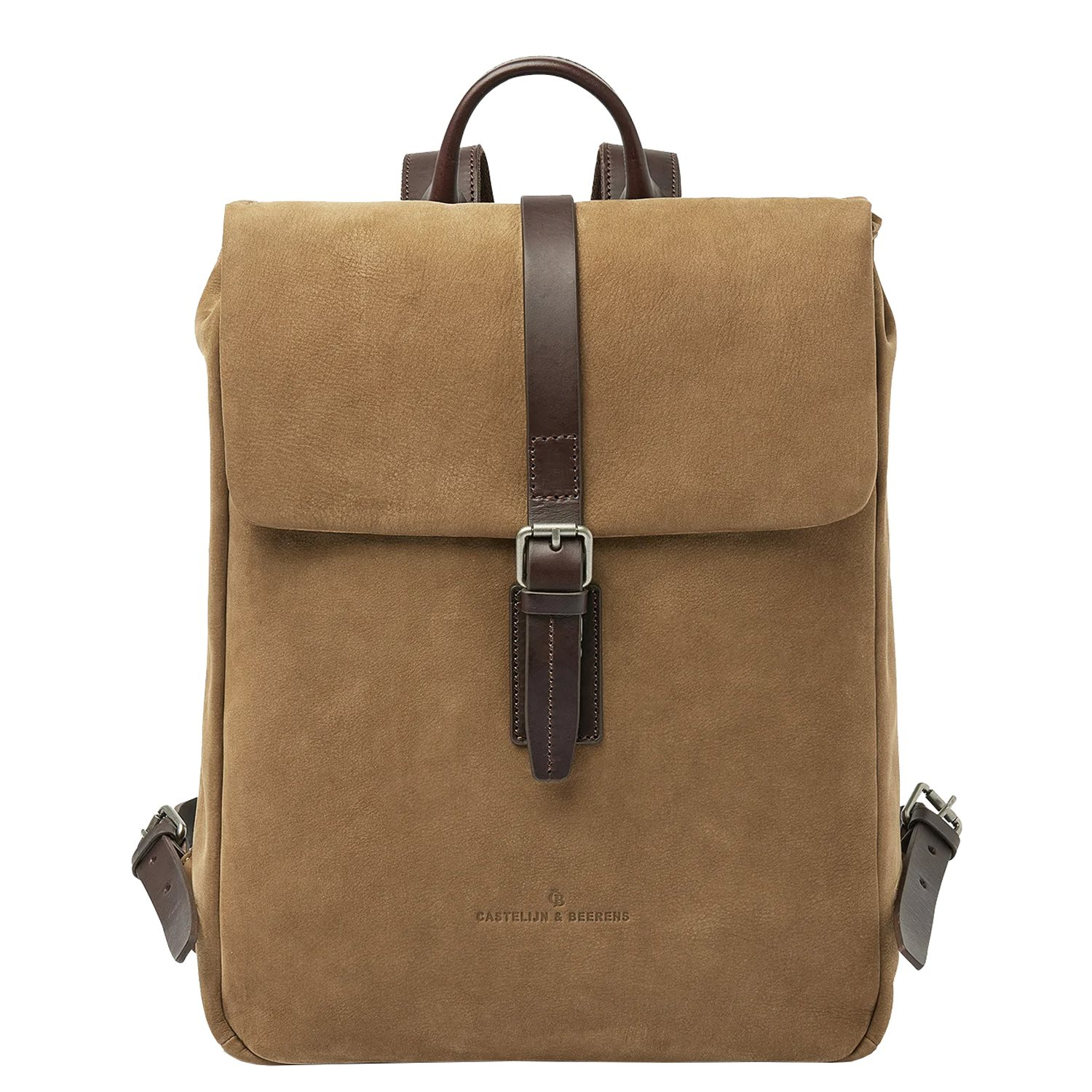Castelijn & Beerens Veneto Nubuck Laptop Backpack 15.6" taupe