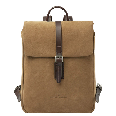 Castelijn & Beerens Veneto Nubuck Laptop Backpack 15.6" taupe