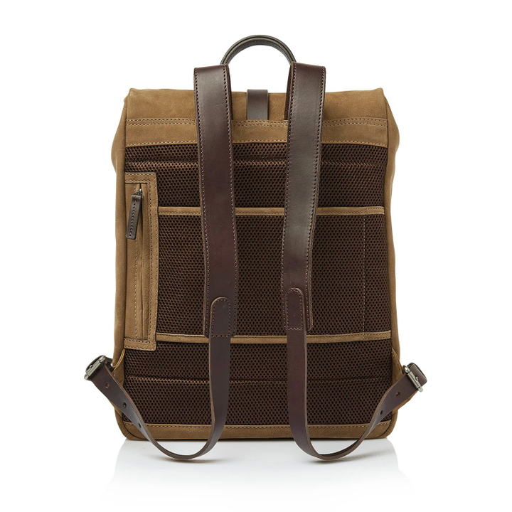 Castelijn & Beerens Veneto Nubuck Laptop Backpack 15.6" taupe