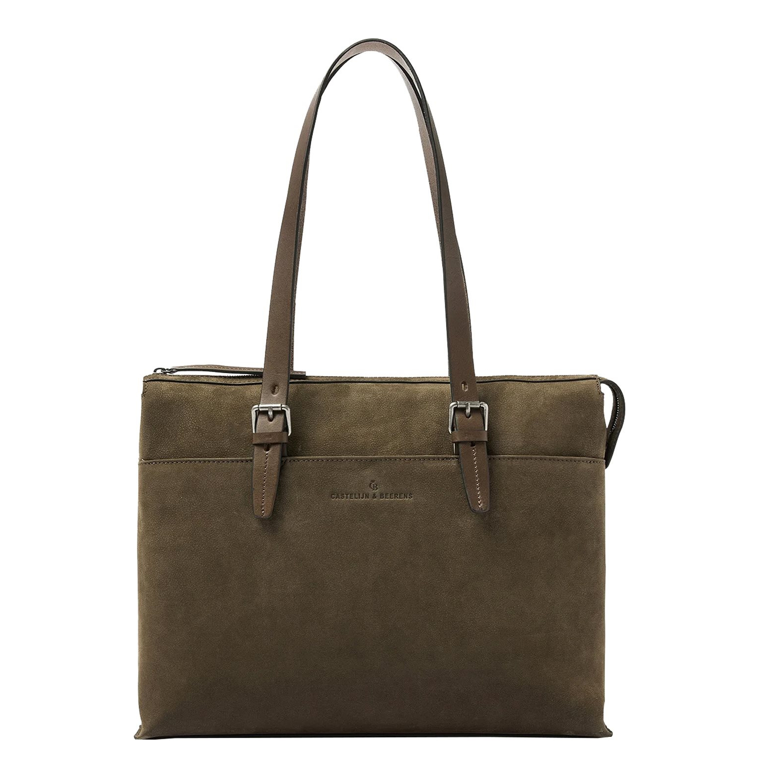 Castelijn & Beerens Nubuck Laptopbag 15.6" RFID green