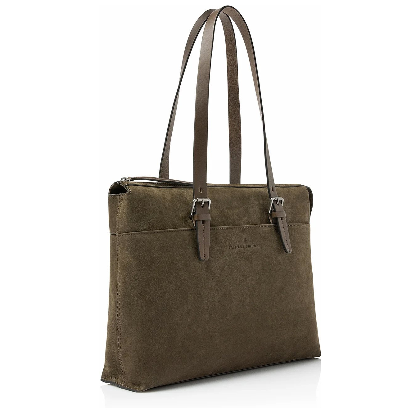 Castelijn & Beerens Nubuck Laptopbag 15.6" RFID green