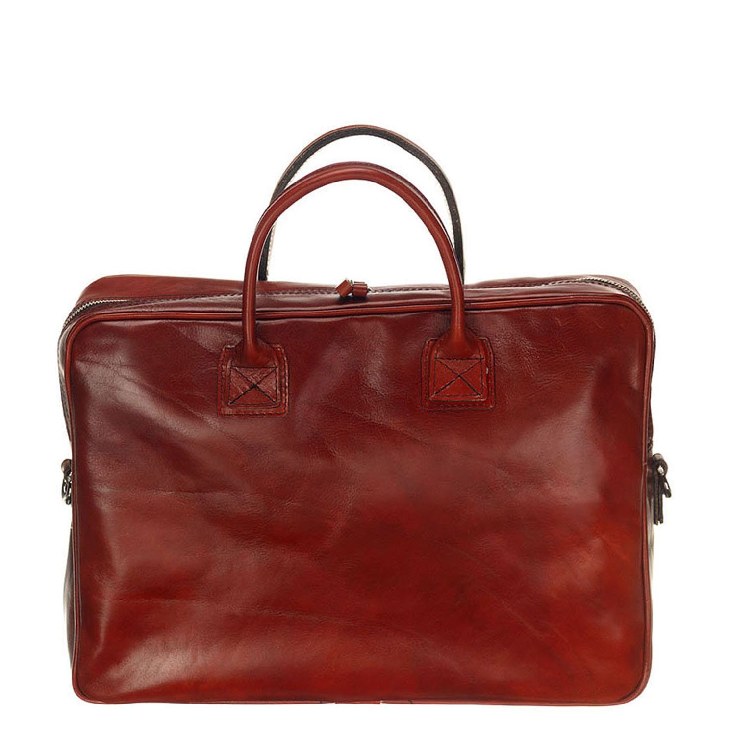 Mutsaers The Sleeve Plus 15.6" chestnut schoudertas heren