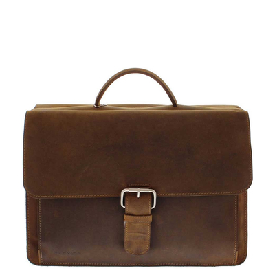 Plevier Retro Newton Laptoptasche 3 Fächern 15.6" braun
