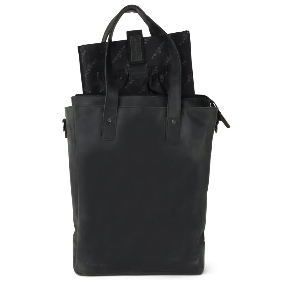 Plevier Retro Jackson Shopper schwarz